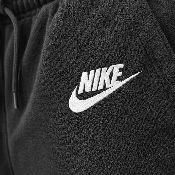 Nike Women's Black Fleece Jogger Sweatpants Medium Swoosh Logo - Picture 3 of 6